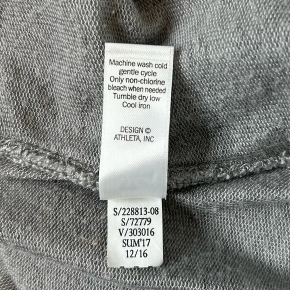 Athleta Draped Open Front Cozy Cardigan Sz XS Gray - Picture 10 of 10